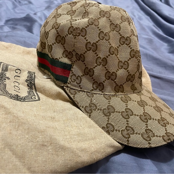 Authentic Gucci Original GG Canvas Baseball Hat - Picture 1 of 4